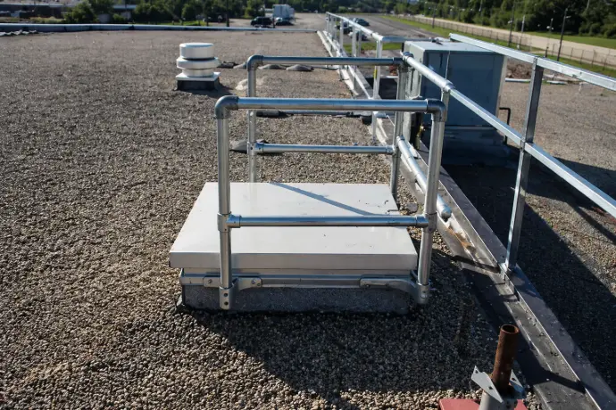 How the Roof Hatch Guardrail System Works?