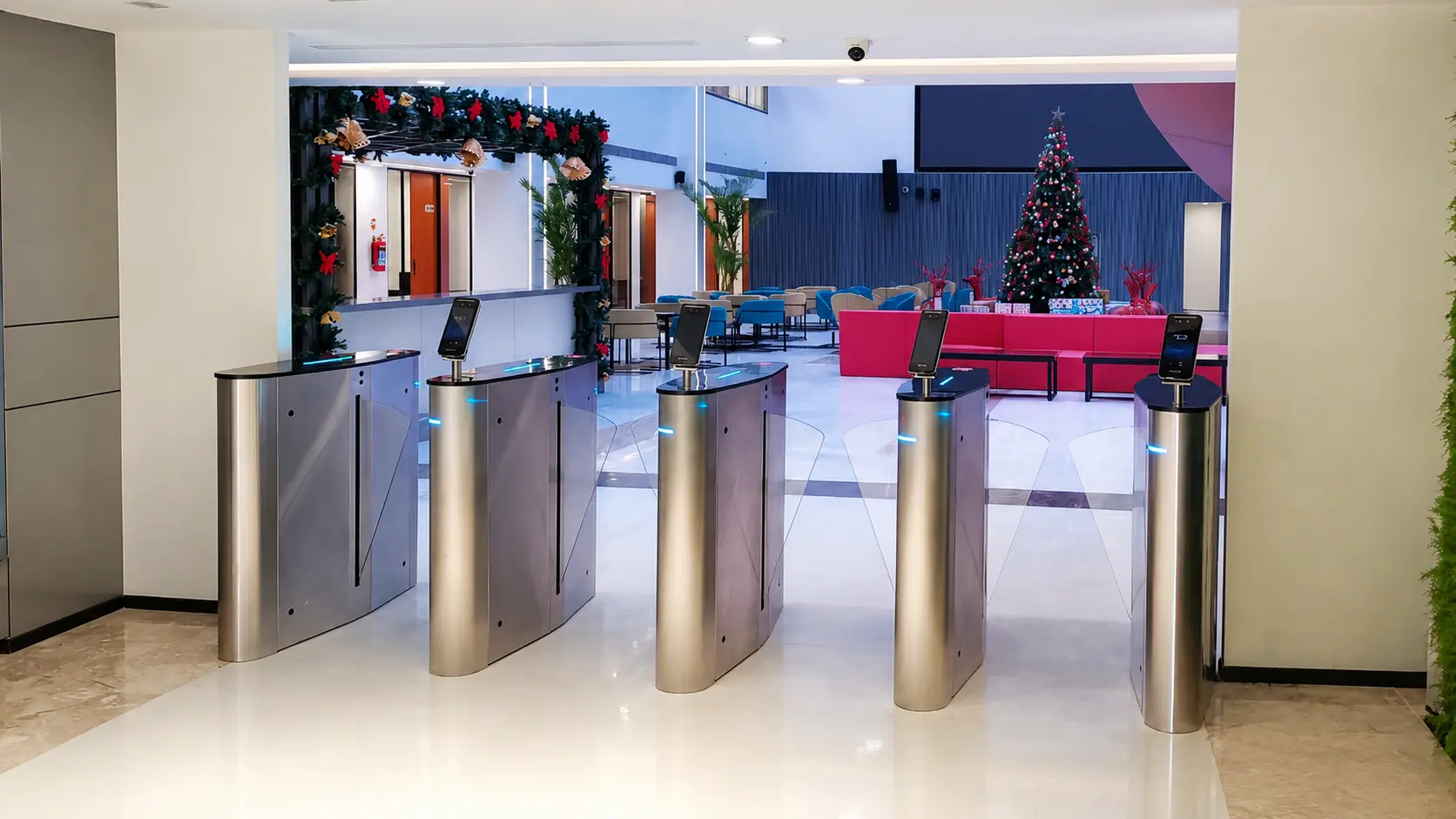 Trusted High-Security Flap Barrier HFB100 Turnstile System by Hitech Barrier