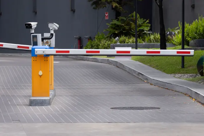 Parking lots and gates entrances